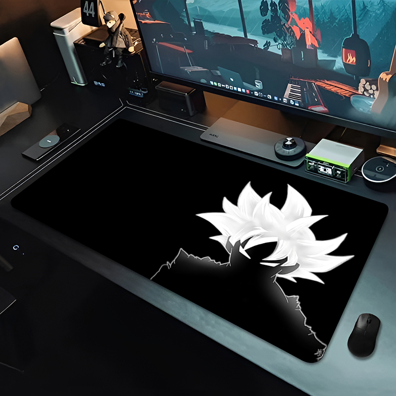 Tablet Cute Accessories - DBZ Schwarzes Anime-Mauspad Dragon Ball Große