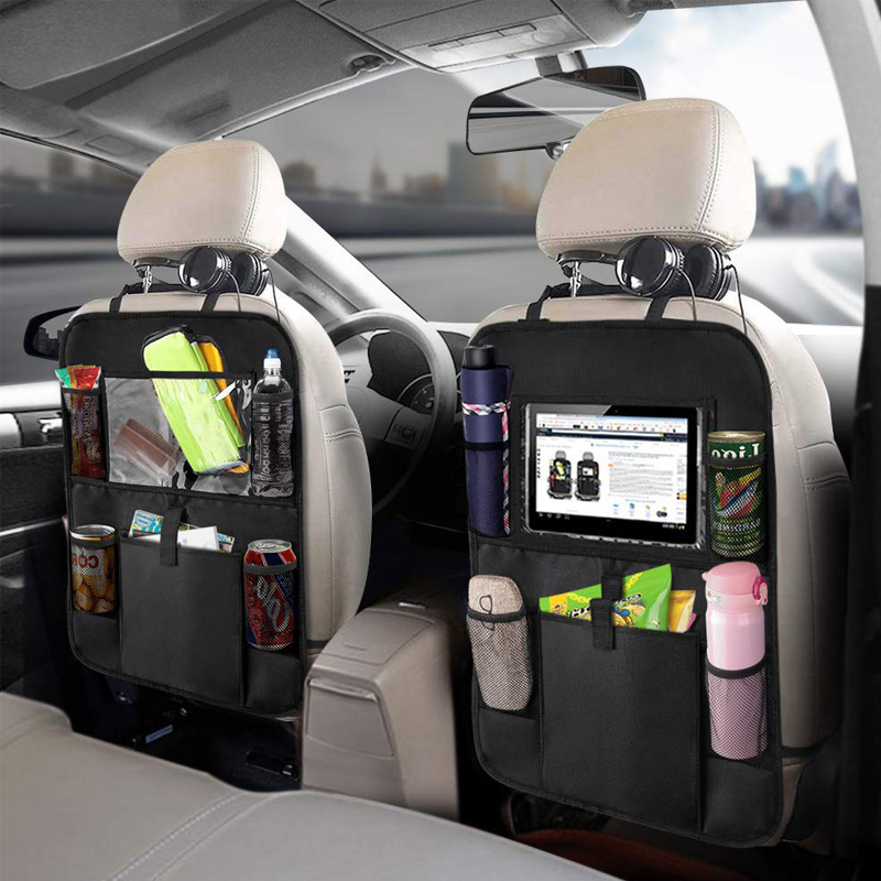 Tablet Accessories Bag - Auto-Rücksitz-Organizer mit Touchscreen, Tablet-Halter, automatische Aufbewahrungstaschen,
