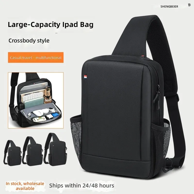 Tablet Accessories Bag - Große iPad-Tasche für Herren mit Schultergurt