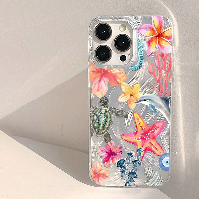Xiaomi Redmi Note 14 - Sommer Unterwasser Meereslebewesen Transparente Handyhülle für