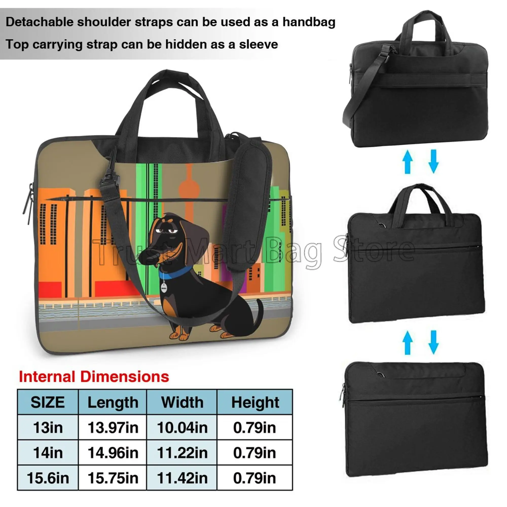 Niedliche Dackel drucken Lapto – Tablet Accessories Bag Bewertung und Preis